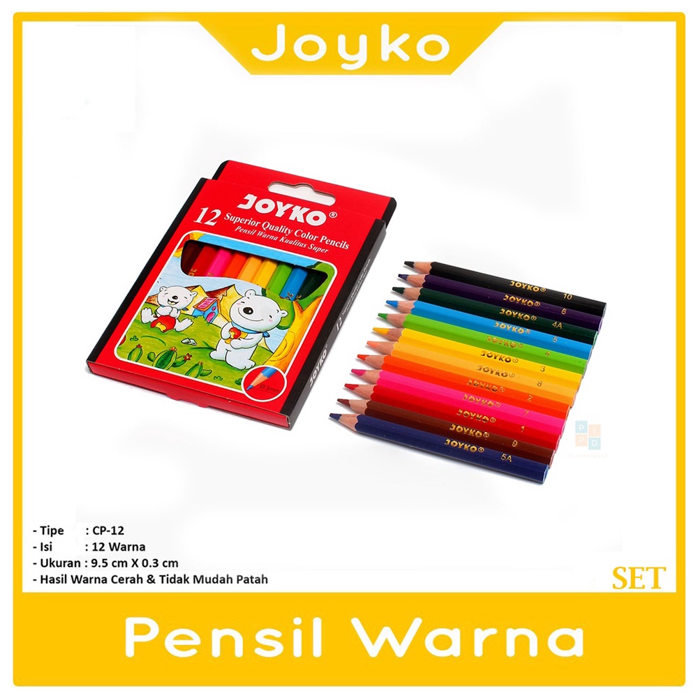 

JOYKO - Pensil Warna CP-S12 Pencil Color Mini - Set