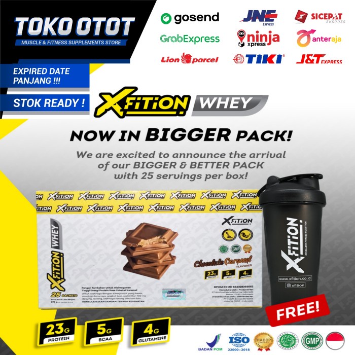 XFition Whey 2 Lbs XFitionWhey Protein 25 Sachet Susu Fitness Whey Gym