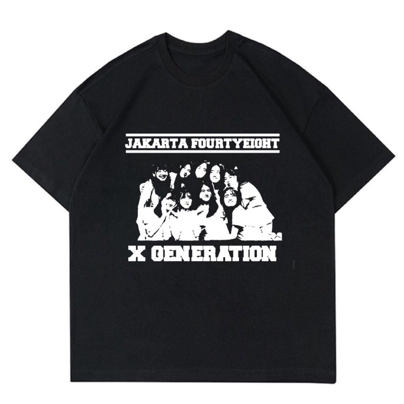 KAOS BAJU JKT48 - JAKARTA FOURTYEIGHT X GENERATION | T-SHIRT JKT 48 X GENERATION VINTAGE | BAJU JKT4