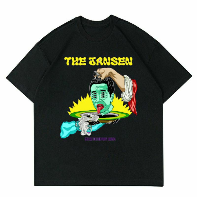 BAJU BAND THE JANSEN " SORE DI KEBUN RAYA" | T-SHIRT KAOS BAND THE JANSEN BLACK | KAOS BAJU BAND LOK