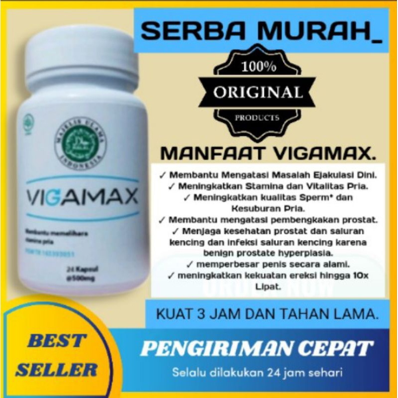 100% ORIGINAL Vigamax obat Herbal Vigamax Asli original obat pemanjang alat Vital pria