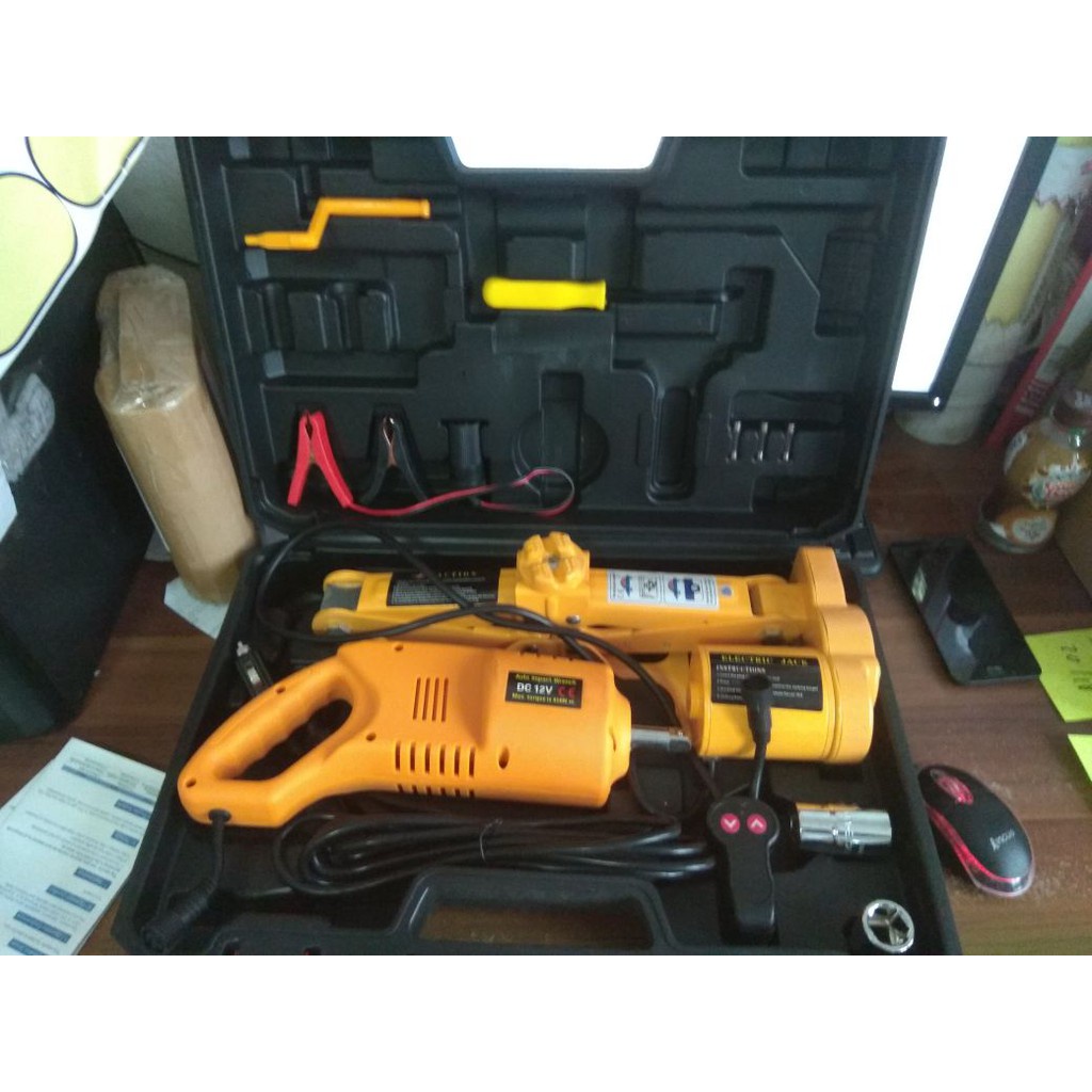 DONGKRAK ELEKTRIK - ELECTRIC CAR JACK 2 TON Set Pembuka Baut