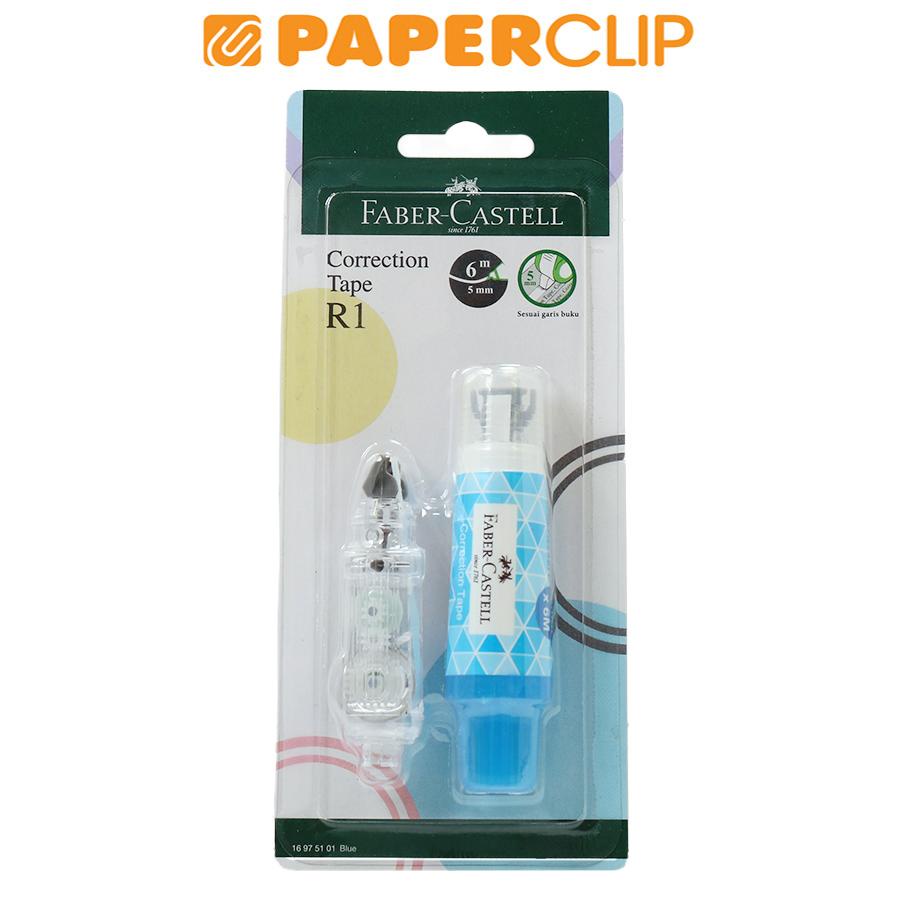 

CORRECTION TAPE FABER CASTELL R1 16975101 BLUE + REFILL