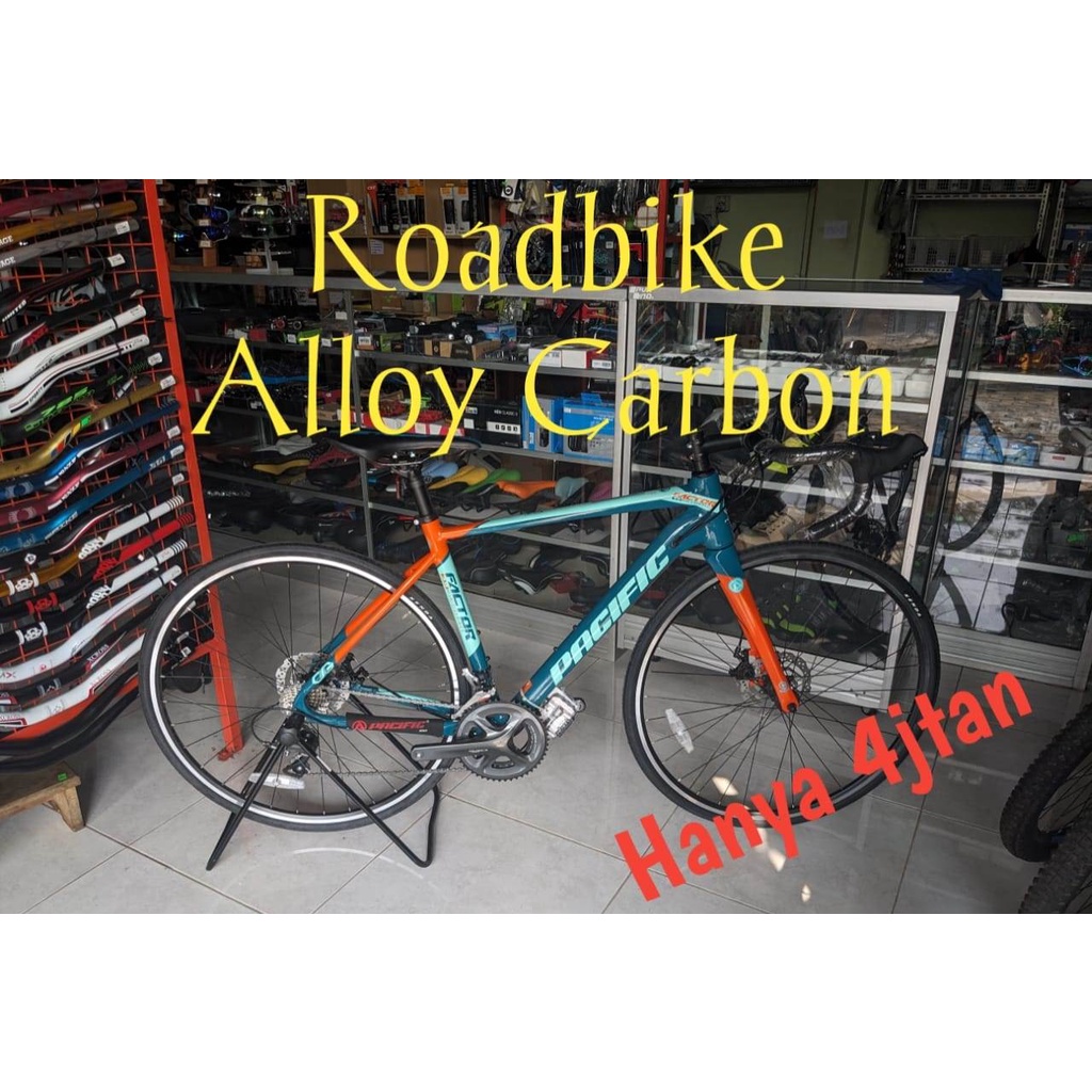 sepeda roadbike pacific factor 3.0 2*8 speed