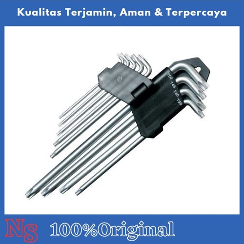 Krisbow Set Kunci L Torx T10-T50 9 Pcs