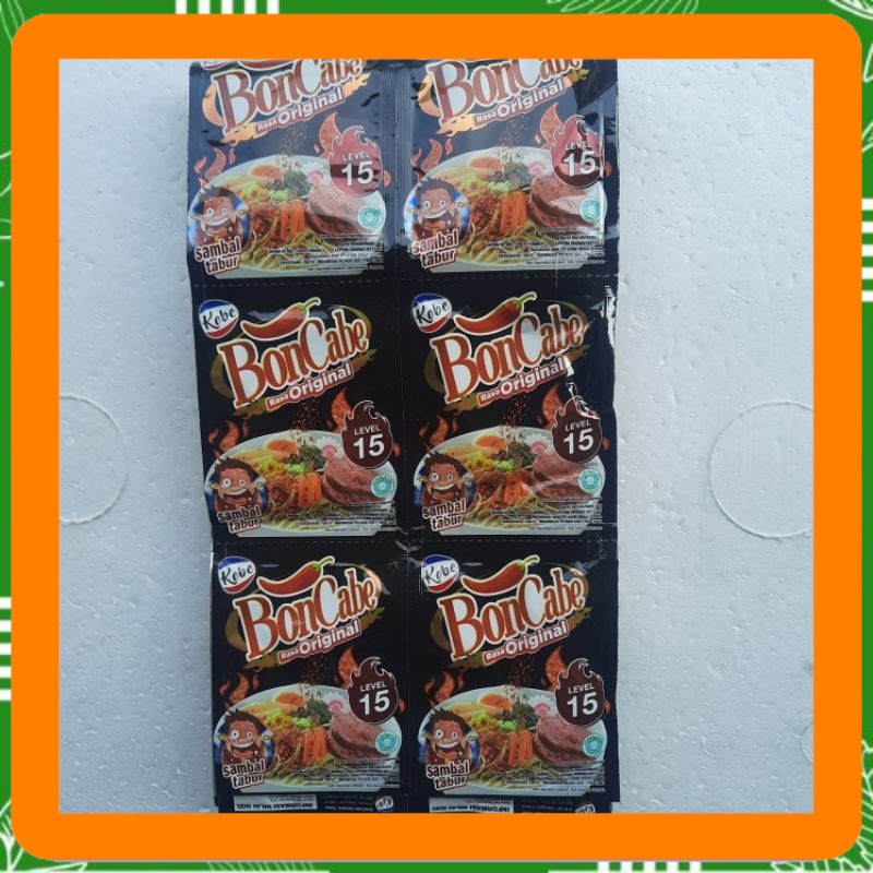 

1pack Kobe Boncabe original 24 sachet 150 gram, sambal tabur Best Seller