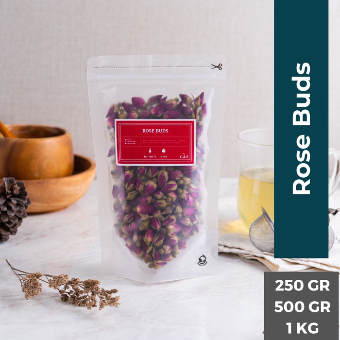 

Dried Red Rose Buds Teh Bunga Mawar Merah Kering Flower Tea 250 - 1 KG