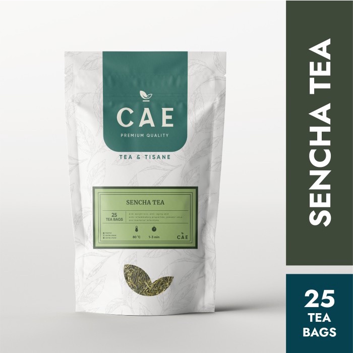

SENCHA 25 TEA BAGS Teh Hijau Jepang Japanese Premium 100% Pure Organik