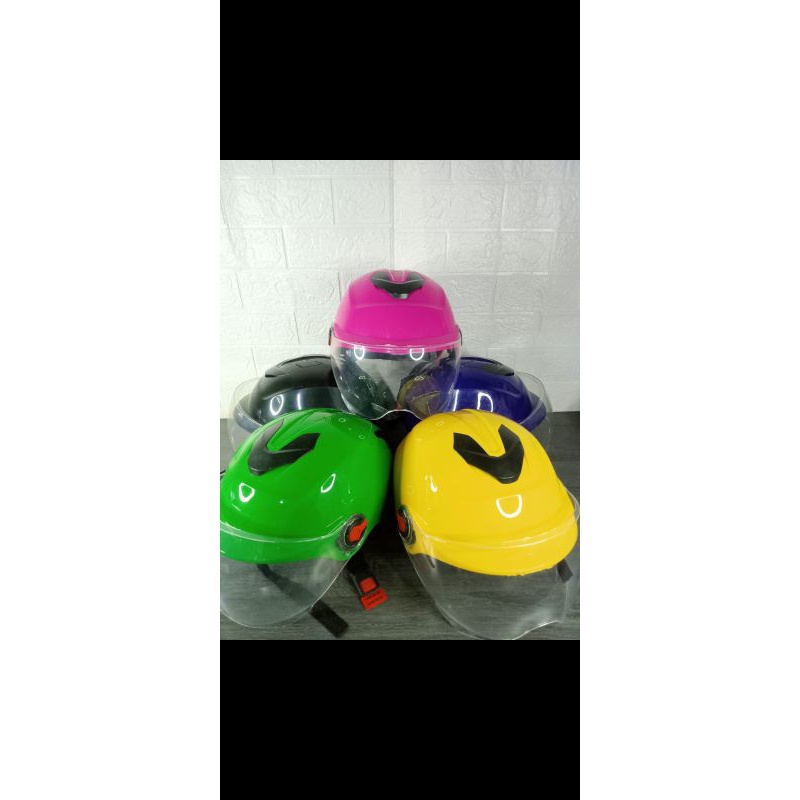 HELM SKUTER OTOPET & SEPEDA LISTRIK WARNA WARNI TERMURAH