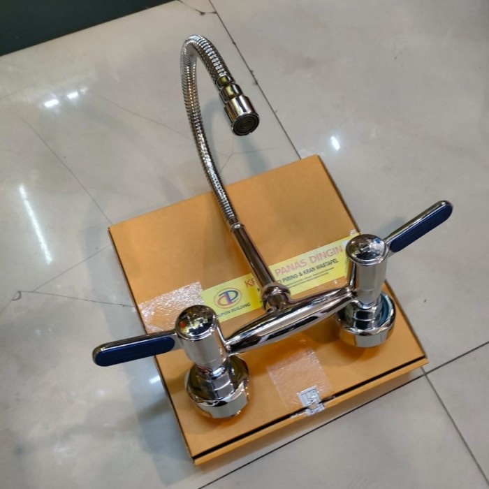 Kran sink panas dingin dinding dupon tembok