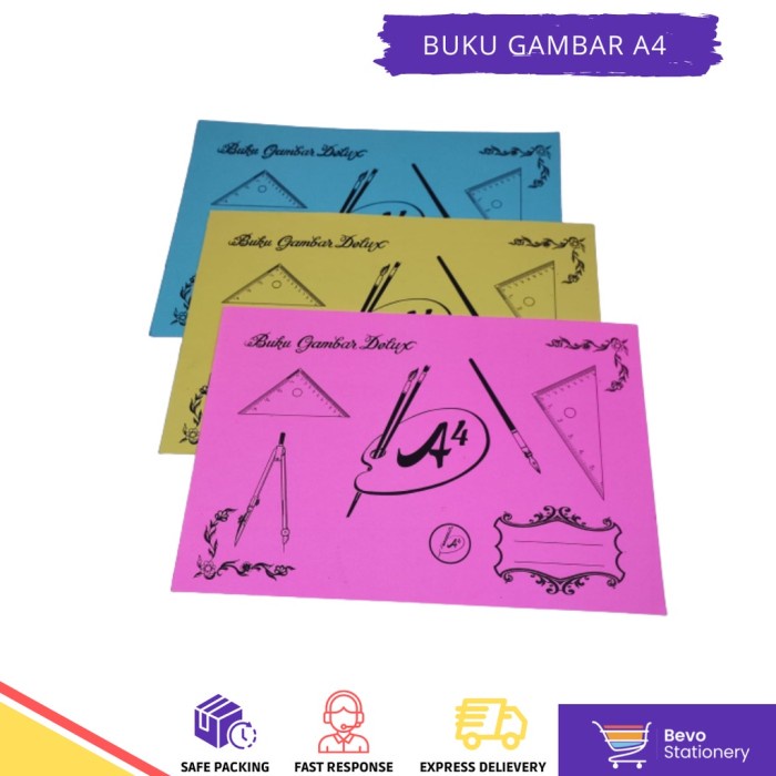 

BEVO STATIONERY - Buku Gambar Delux A4 1 pack (25 Pcs)