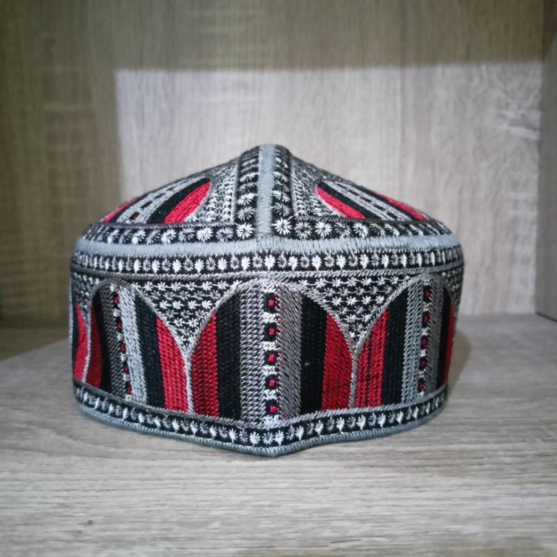 Peci pakistan original premium tebal full bordir