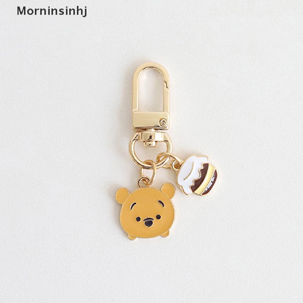 Mornin Lucu Disney Winnie The Pooh Liontin U Disk Anti-Lost Gantungan Kunci Mobil Cincin Liontin Pasangan Aksesoris Hadiah id