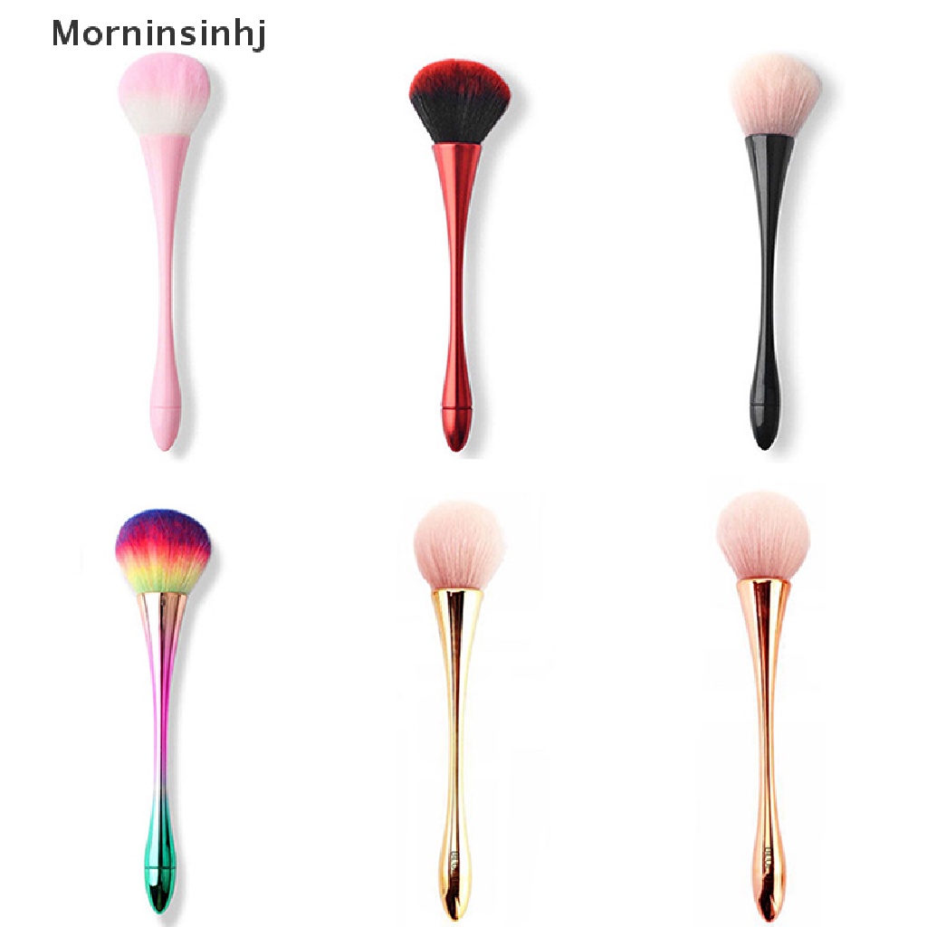 Mornin Kuas Nail Art Kuas Debu Lembut UV Gel Cat Kuku Nylon Brush Nail Art Tools id