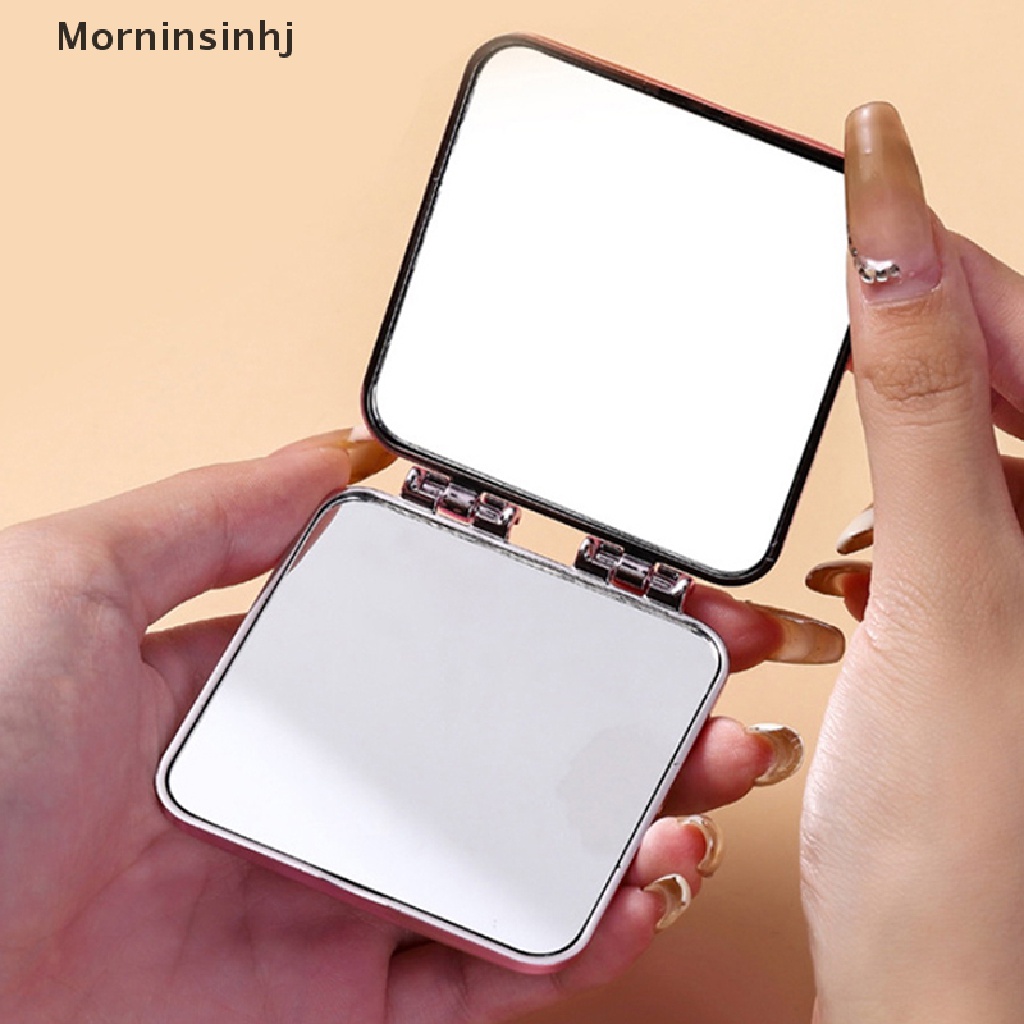 Mornin Cermin Saku Kosmetik Lipat Dua Sisi Portabel Plag Pocket Mirrors id