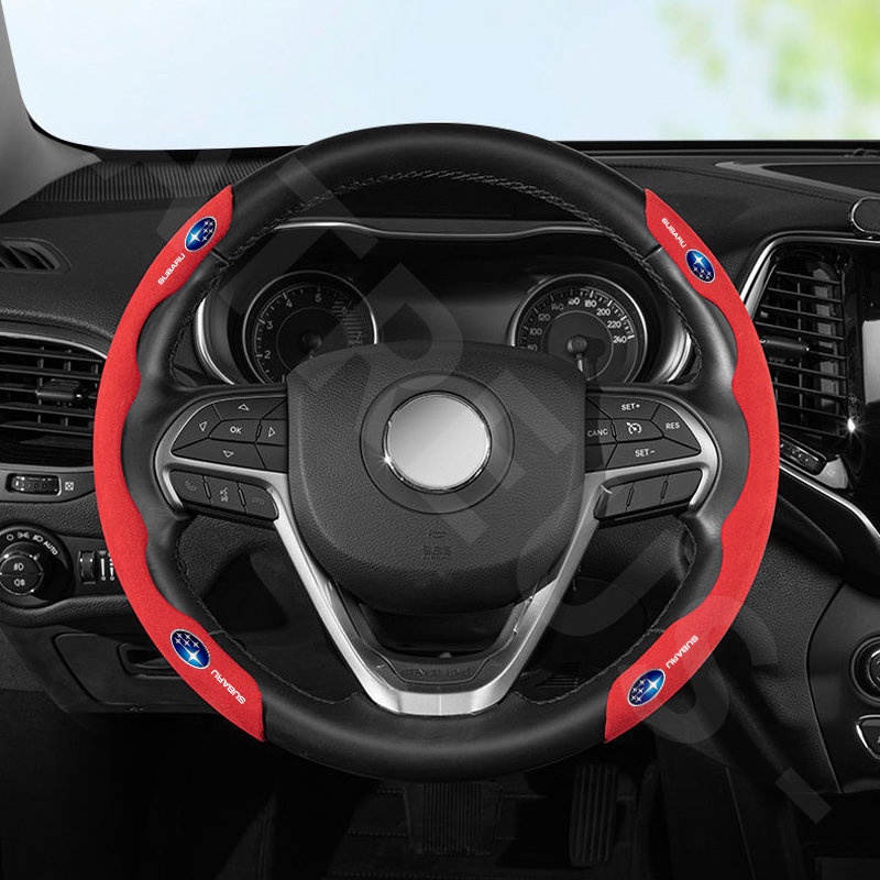 Subaru Cover Pelindung Setir Mobil Sport Steering Wheel Cover Anti Slip Serap Keringat Untuk Forester sk XV Impreza wrx sti Pedalaman