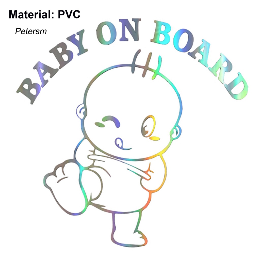 Stiker Otomatis Ramah Lingkungan PP Untuk Truk Lovely Baby On Board Auto Trim Sticker Universal