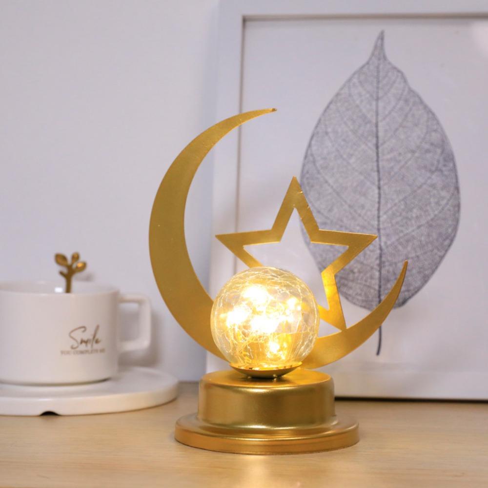 [Elegan] Lampu Led Aesthetic Bulan Ornamen Hollow Out Muslim Decor Suasana Dekorasi Rumah Eid Mubarak Untuk Dekorasi Kamar Night Light