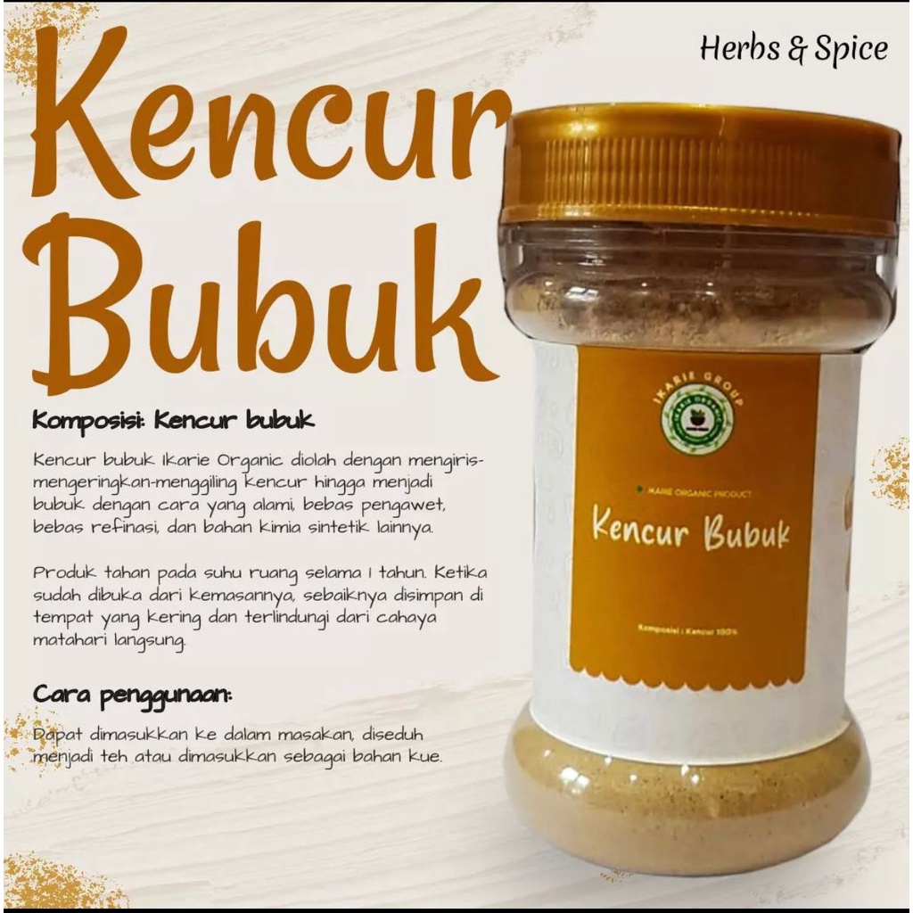 

KENCUR BUBUK IKARI ORGANIK