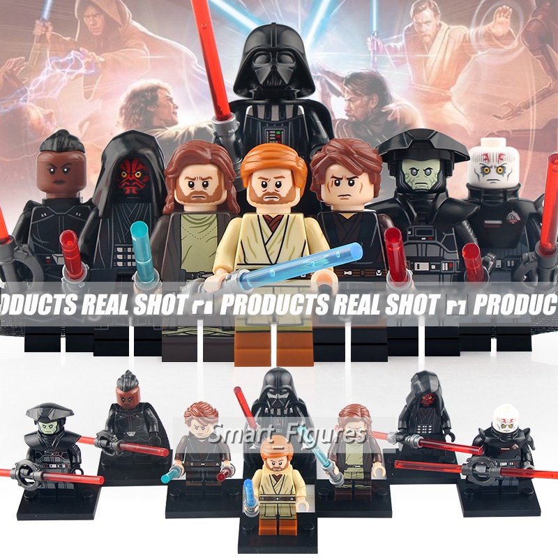 Star Wars Collection Clones Luke Skywalker Darth Vader Obi-Wan Kenobi Mainan Blok Bangunan Edukasi