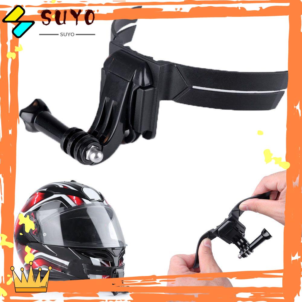 Suyo Helm Chin Mount Portable Motor Olahraga Outdoor Penyangga Berdiri