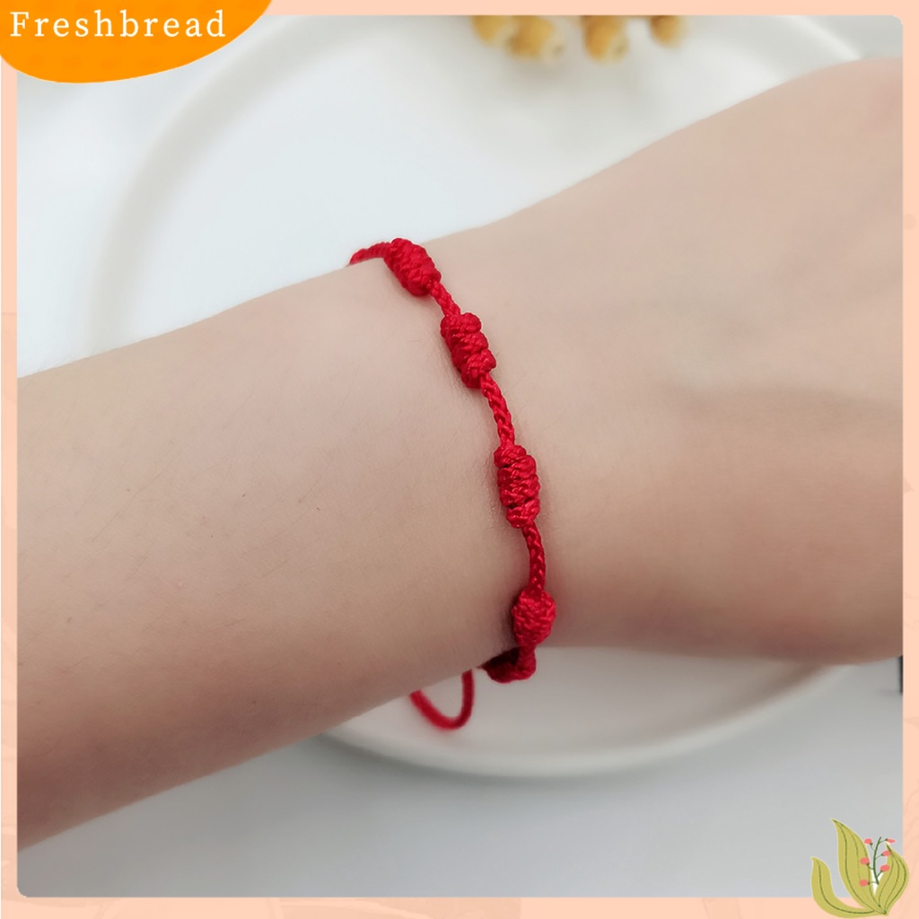 &lt; Freshbread &gt; 2Pcs Gelang Tali Merah Keberuntungan 7simpul Perlindungan Tali Jimat Hadiah Tahun Baru