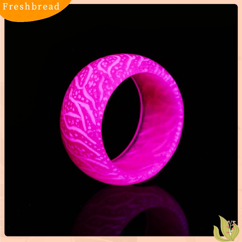 < Freshbread > Wanita/Pria Fashion Multi-Warna Bercahaya Bercahaya Cincin Plastik Aksesori Perhiasan