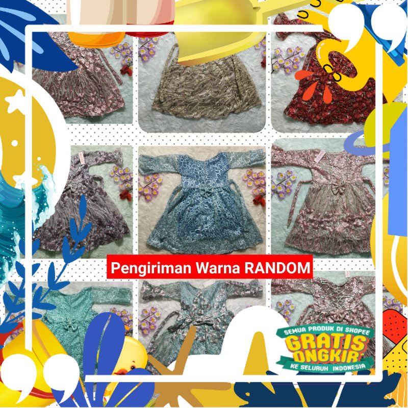 Gamis brukat 1-2 Tahun / Gamis brukat anak perempuan baju anak brukat/ kopel ibu copel couple