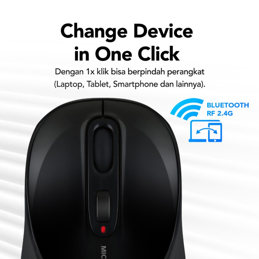 Micropack Dual Mouse Wireless Bluetooth Black MP-746W