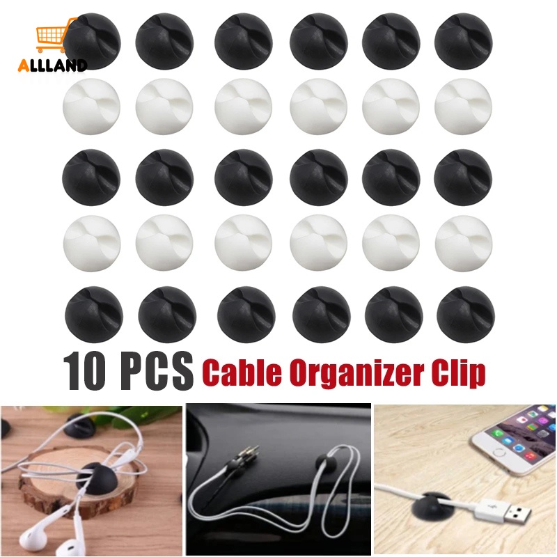 Soft Silicone USB Charging Cable Winder/Mini Wire Organizer Desktop Tidy/Klip Pengatur Kabel Data Fleksibel Portabel