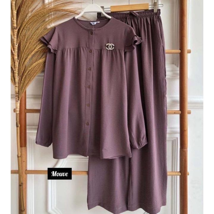 REVA DAILY SET CELANA SIZE M L XL XXL JUMBO BAHAN CRINCLE AIRFLOW PREMIUM KEKINIAN