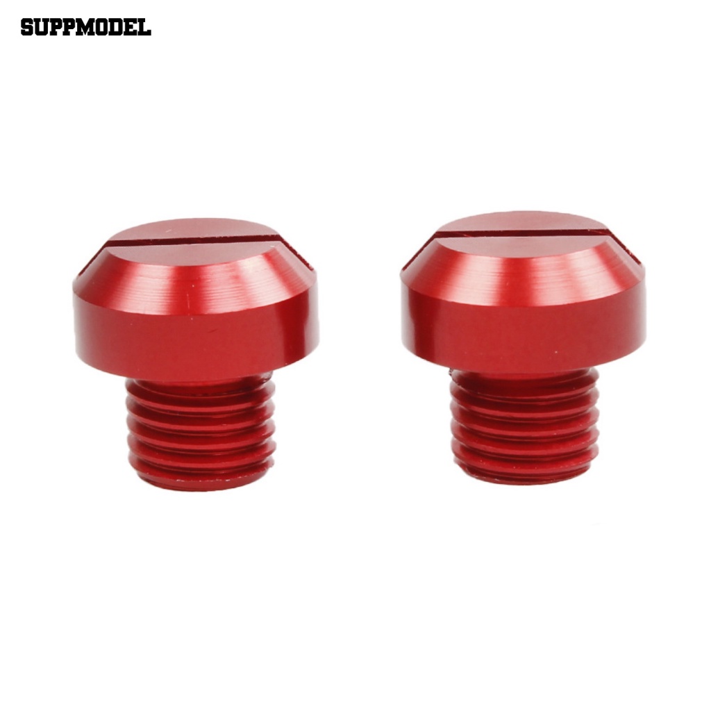 Suppmodel 2Pcs Sekrup Spion Motor Desain Minimalis M8 M10 Kaca Spion Drat Lubang Colokan Baut Mudah Dipasang Untuk Suzuki/Untuk Honda/Untuk Yamaha/Untuk Kawasaki
