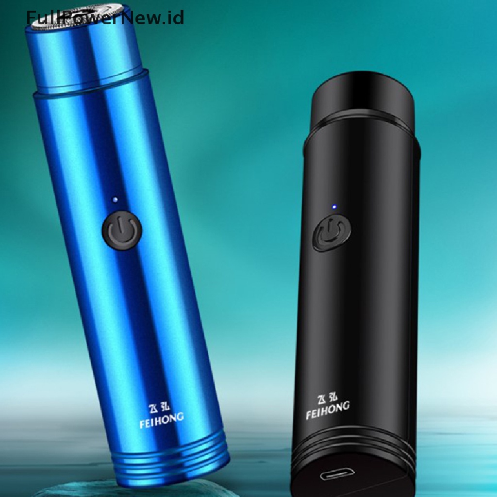 Power Alat Cukur Mini Elektrik Pria Portable Electric Razor Beard USB Shaver ID