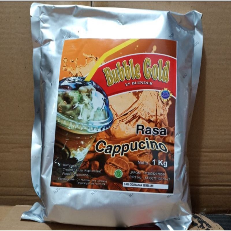 

[Ready-Stock] KEMASAN 1KG BUBBLE GOLD CAPPUCINO | SERBUK MINUMAN RASA