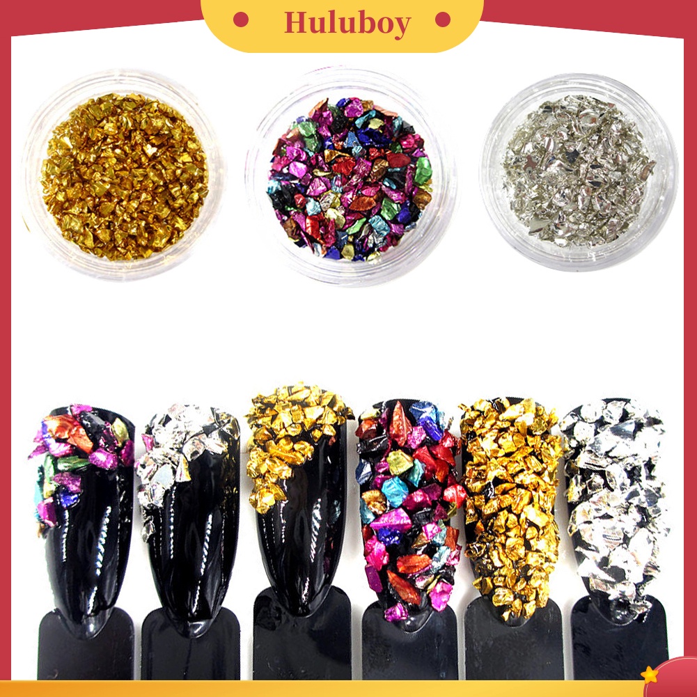 {In Stock} 1pot Kerikil Tidak Teratur Batu Hancur DIY Tips 3D Manicure Nail Art Dekorasi