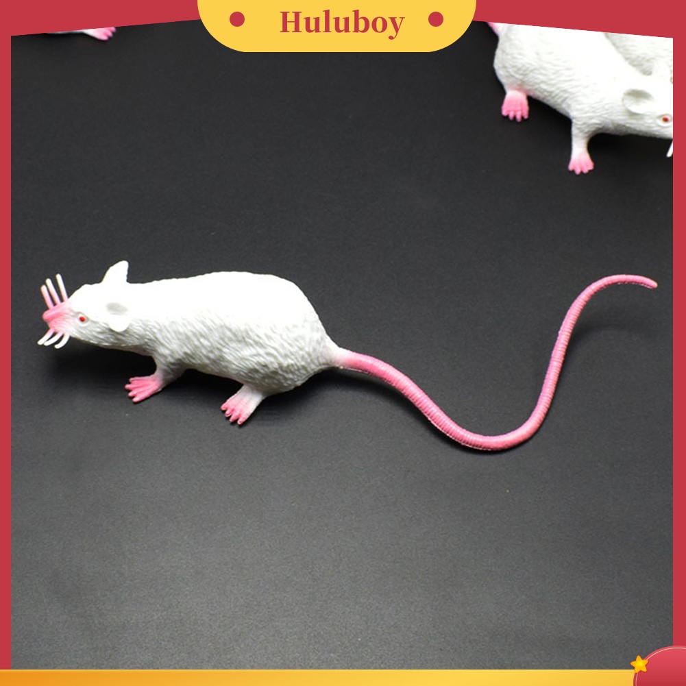 {In Stock} 22cm PVC Simulasi Tikus Model Mainan Anak Hadiah Pesta Halloween Alat Peraga Prank Rumit