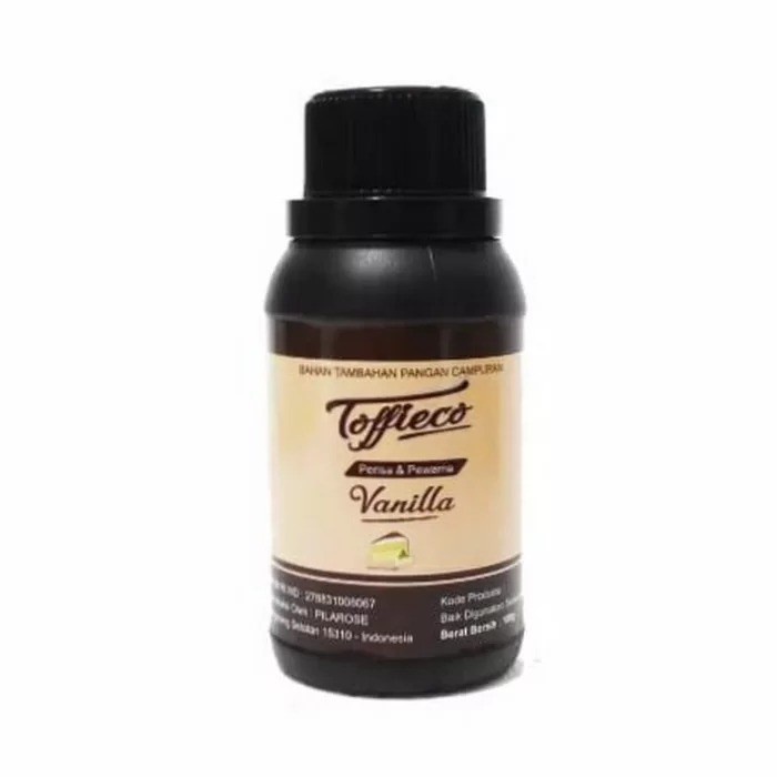

TOFFIECO PASTA VANILA 100GR, PASTA CAIR AMAN U/ MAKANAN, MINUMAN DLL