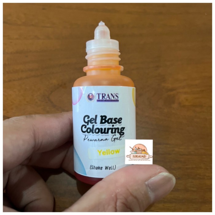 

Trans Gel Colouring Yellow 0.88oz Pewarna makanan icing color kuning