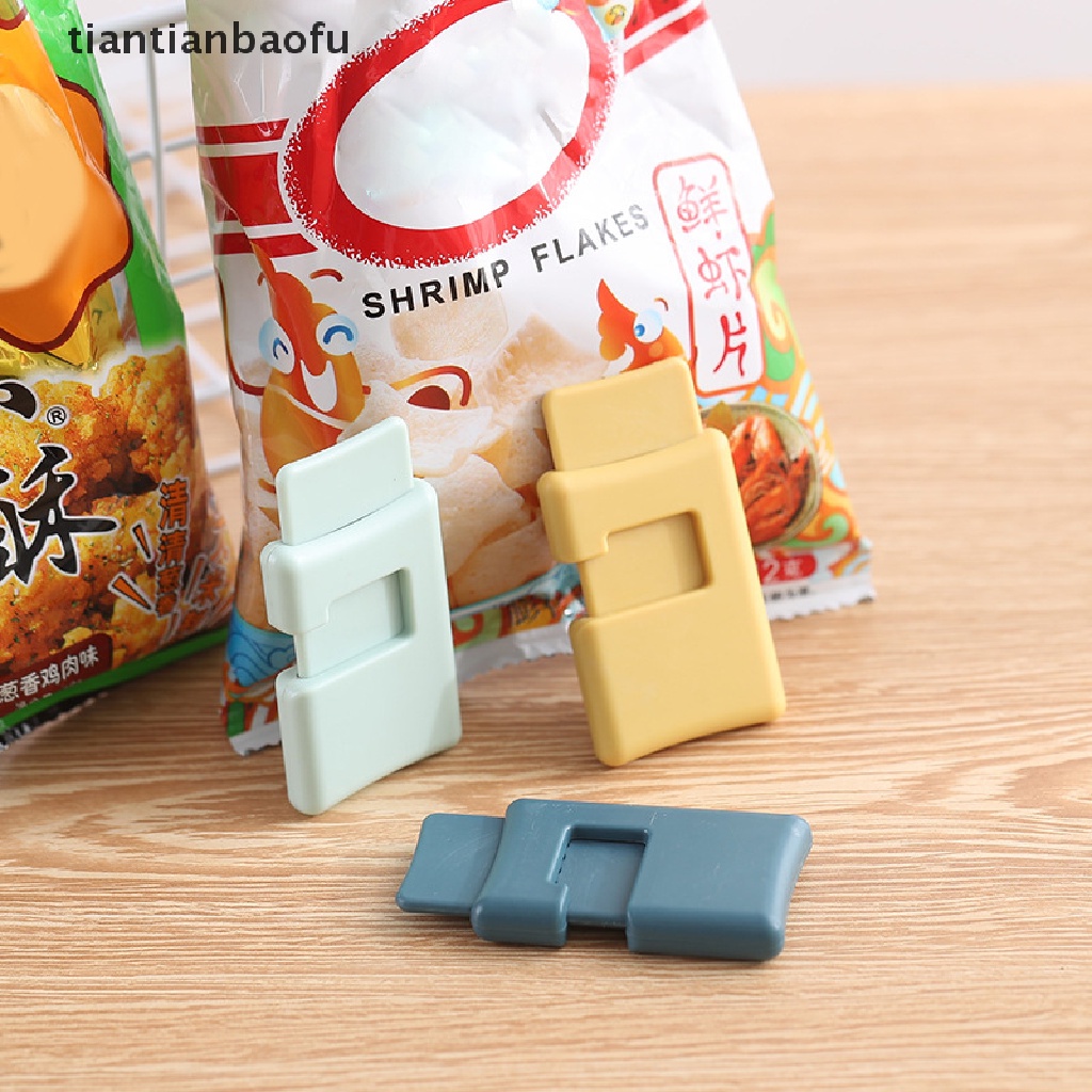 [tiantianbaofu] Klip Penyegel Makanan Preservation Bag Clip Snack Penyimpanan Makanan Segar Seal Bag Clips Butik