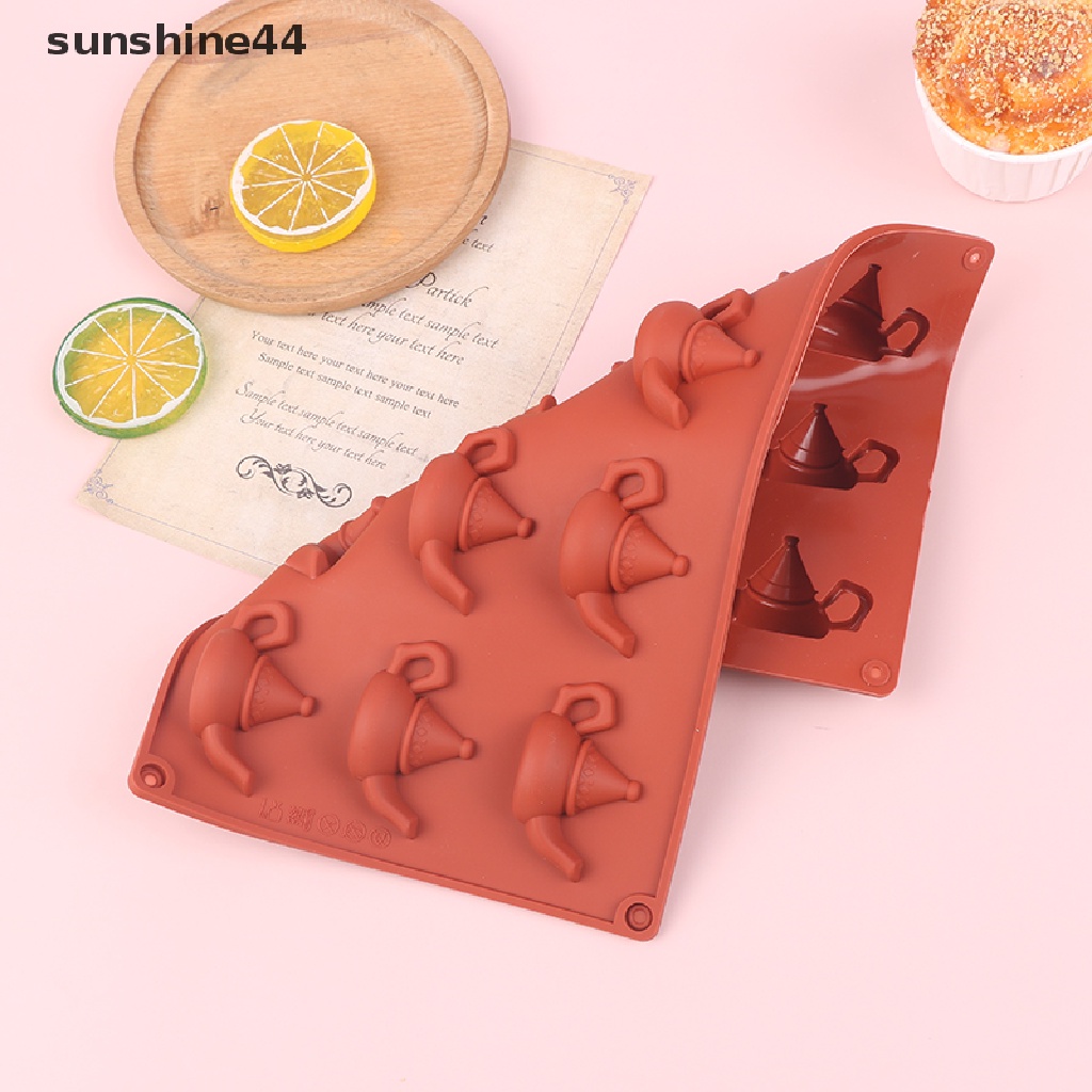 Sunshine 1Pc 12lubang Lucu Bentuk Teko Mousse Kue Cetakan Silikon Es Krim Dessert Mold ID