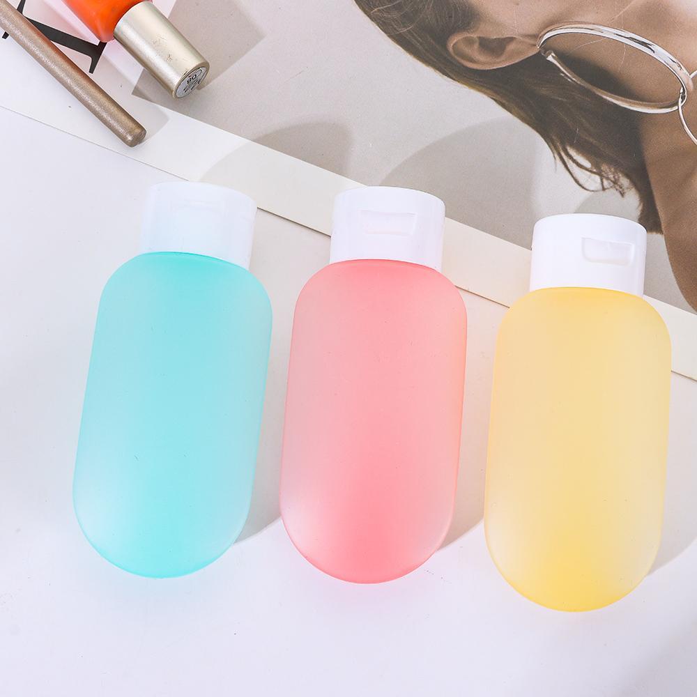 POPULAR Populer 3pcs Botol Isi Ulang Untuk Peralatan Mandi 60ml Botol Remas Anti Bocor