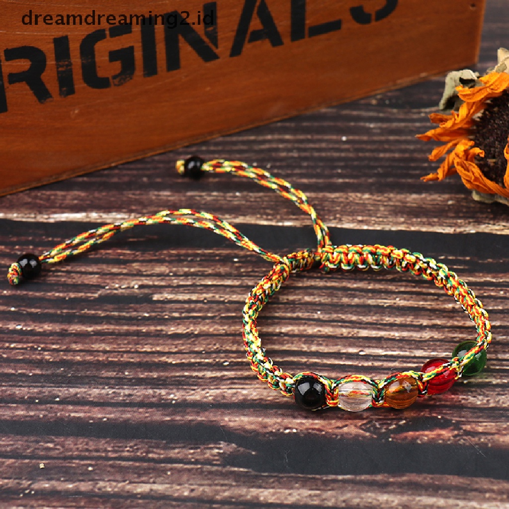 (hot) Adjustable Konsekrasi Feng Shui Lima Elemen Alam Gelang Keberuntungan Kekayaan//