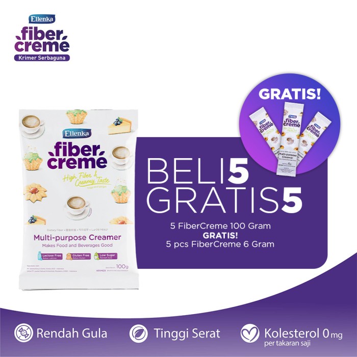 

[Ready-Stock]Cod FiberCreme 100 gr - 5 pcs GRATIS FiberCreme 6 gr - 5 pcs