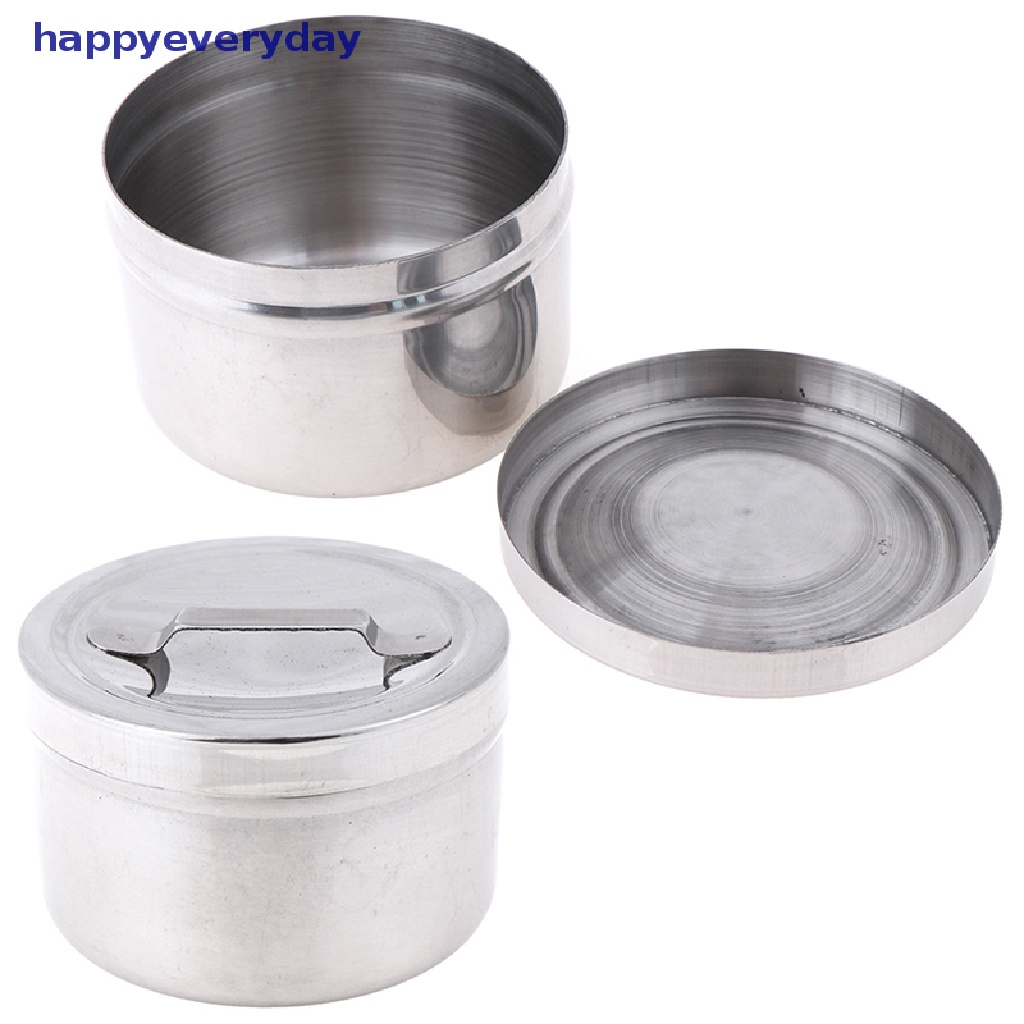 [happy] Wadah Toples Desinfeksi Kapas Stainless Steel [ID]