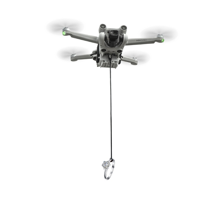 Zzz Payload Air Drop Release Alat Tetes Untuk Drone Mini3Mini3 Pro Alat Pengiriman Jarak Jauh Built-in 80mAh Batt