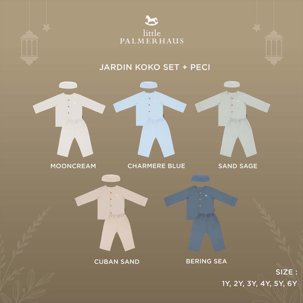 Bering Sea Little Palmerhaus Jardin Koko Set n Peci Baju Koko Anak