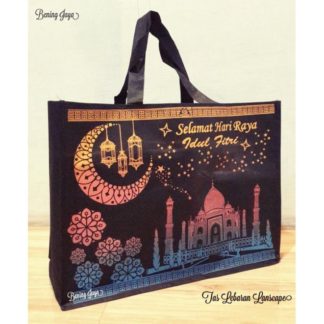

Tas Goodie Bag Parcel Lebaran Idul Fitri Landscape Hitam