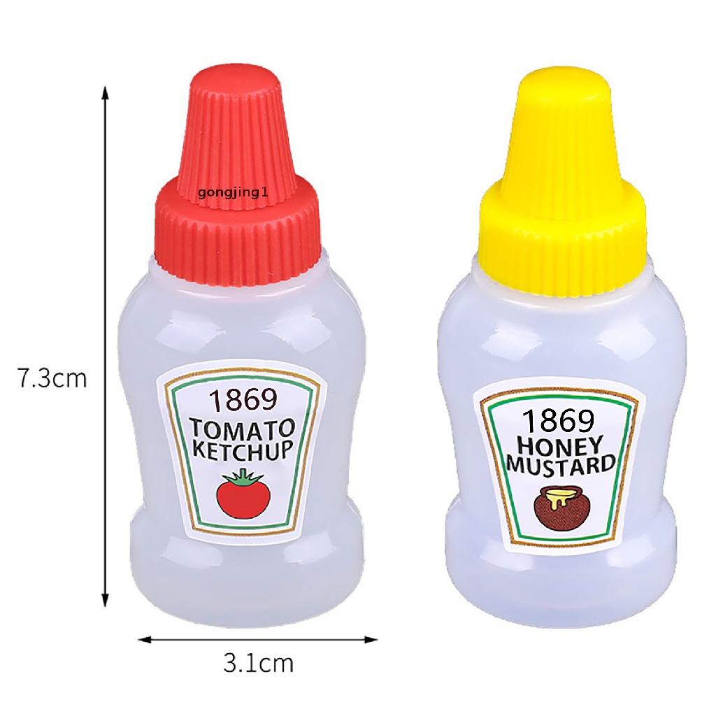 GGG Mini Condiment Sauce Bottle Small Containers Lovely Cat Dog Bento Bottles Lunch ID