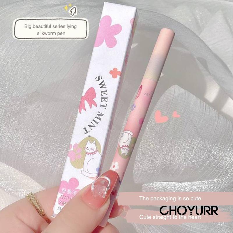 【COD】Pena Pena Ulat Sutra Berbaring Cair Tahan Air Eyeliner Tanpa Noda yang Cepat Kering-CH