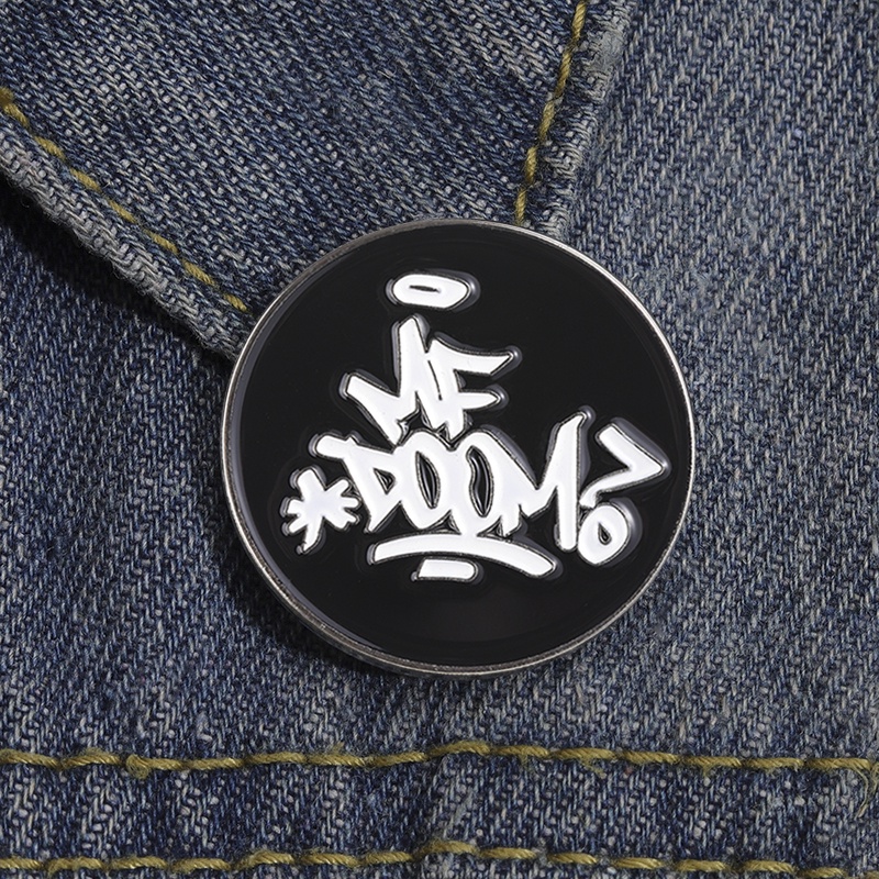 Mf DOOM Bros Hip Hop Musik Badge Hadiah Untuk Teman Kostum Aksesoris